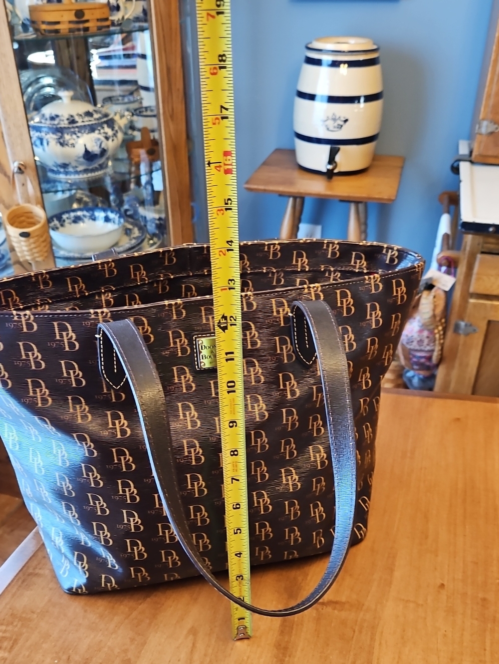 Dooney & Bourke 1975 Tote Set Brown Tmoro - Picture 15 of 16